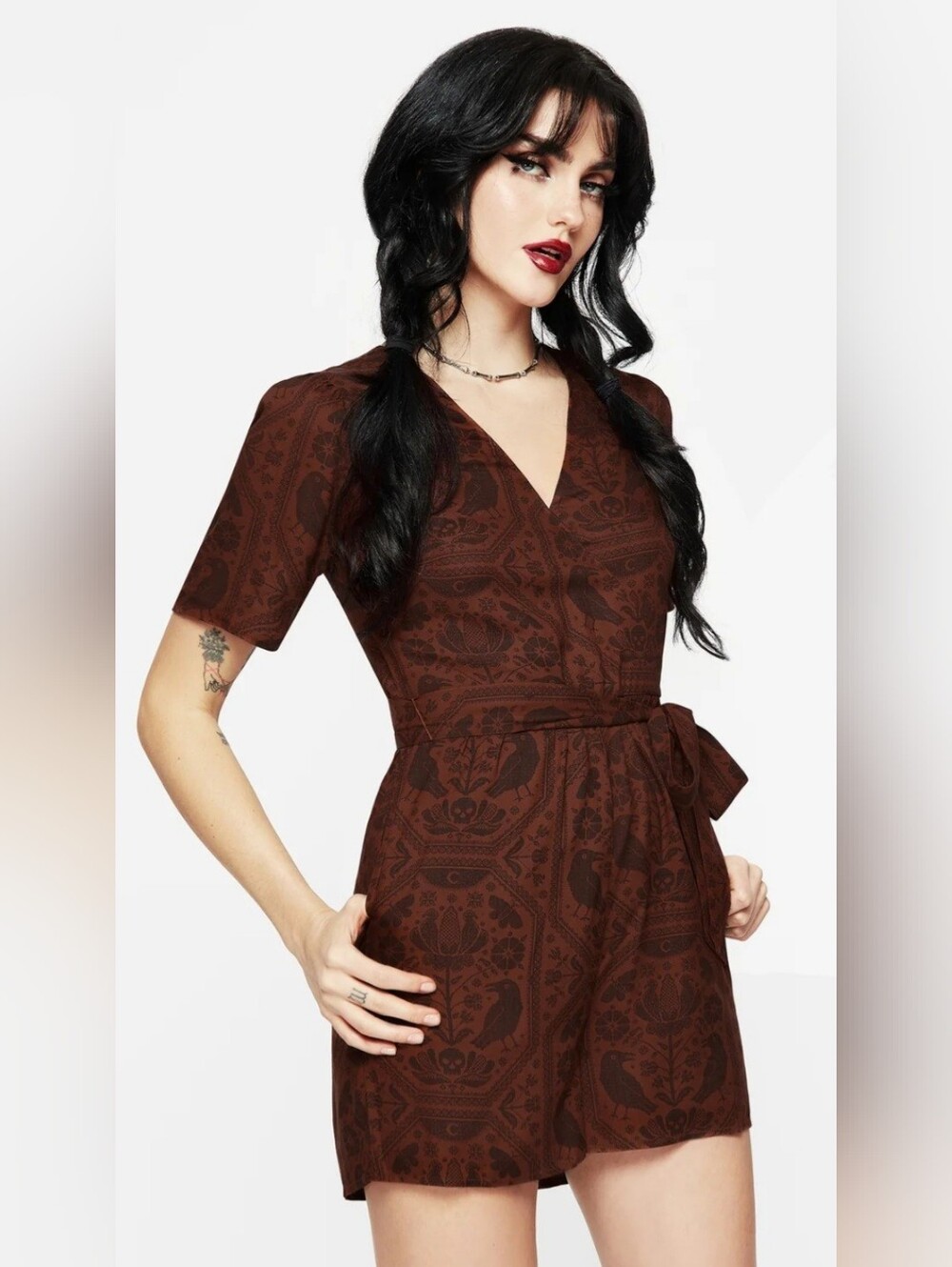 Disturbia Annabel Rust Romper NWT - Picture 3 of 7